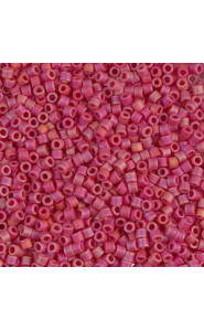 Miyuki delica beads 10/0 - Matted opaque red ab DBM-874